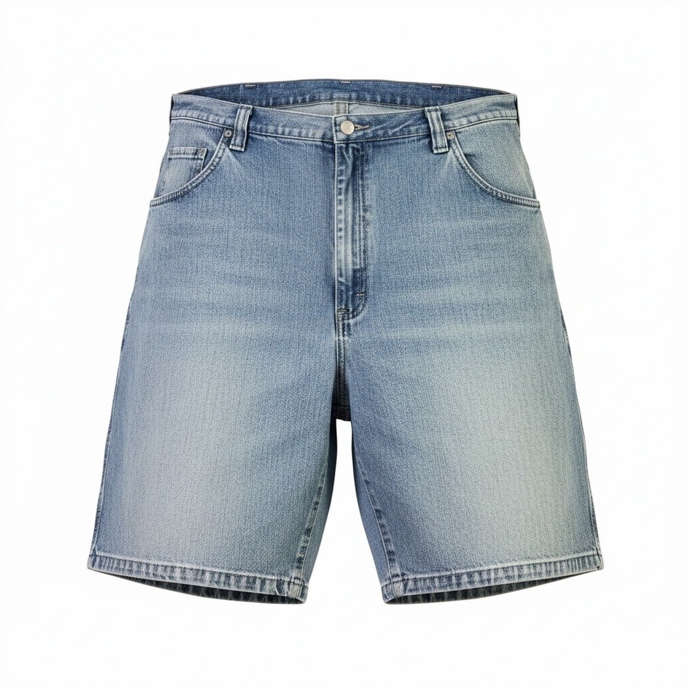 Vintage Wrangler Authentic Issue Denim Cargo Shorts 42 Light Wash Y2K Streetwear